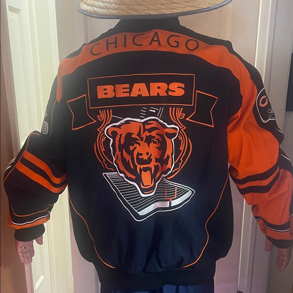 Chicago Bears Black and Orange Jacket